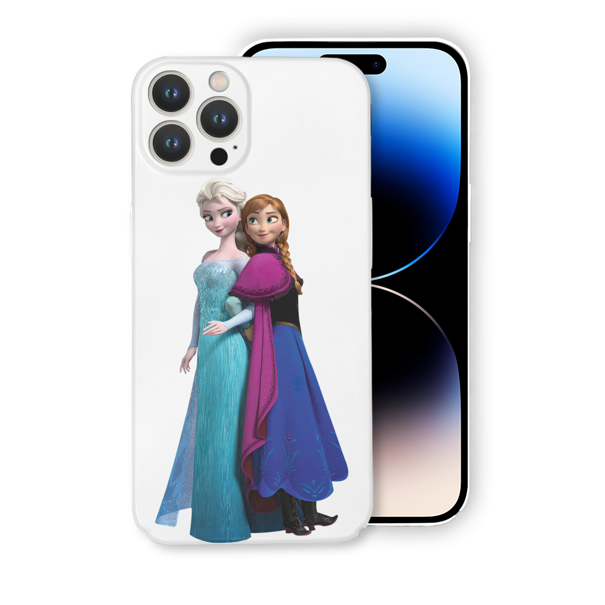 （画像用） アナと雪の女王 アンナ エルサ Frozen Anna Elsa 【iPhone 14シリーズ対応】ハードケース